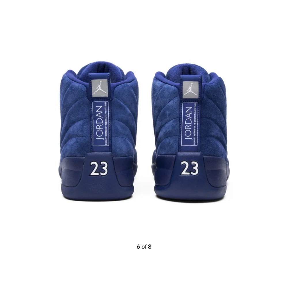 Jordan Royal Blue RETRO Suede Sneakers - Picture 6 of 10